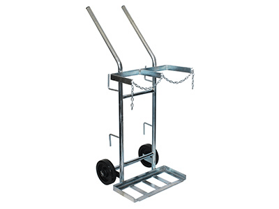 Dual Gas Trolley Double gas bottle trolley
